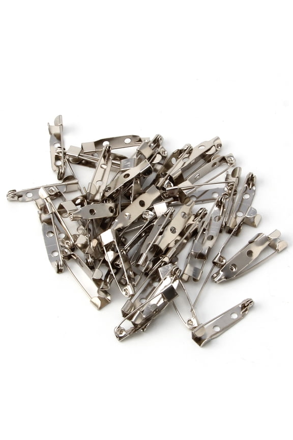 YIEMEEN 50PCS Brooch Clip Base Pins Accessories Jewelry Decorative Ally 15 To 40mm