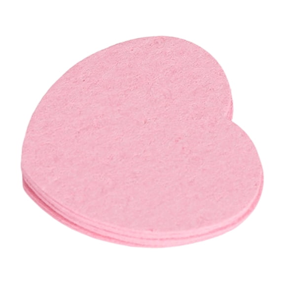 YIEMEEN 50Pcs Soft And Wood Pulp Face Sponges Adorable Heart Shape For Daily Makeup Removal