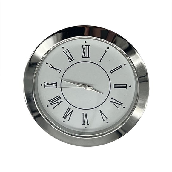 YIEMEEN 55MM Metal Clock Movement Part Stainlesses Steels Back Cover Roman Numerals Design