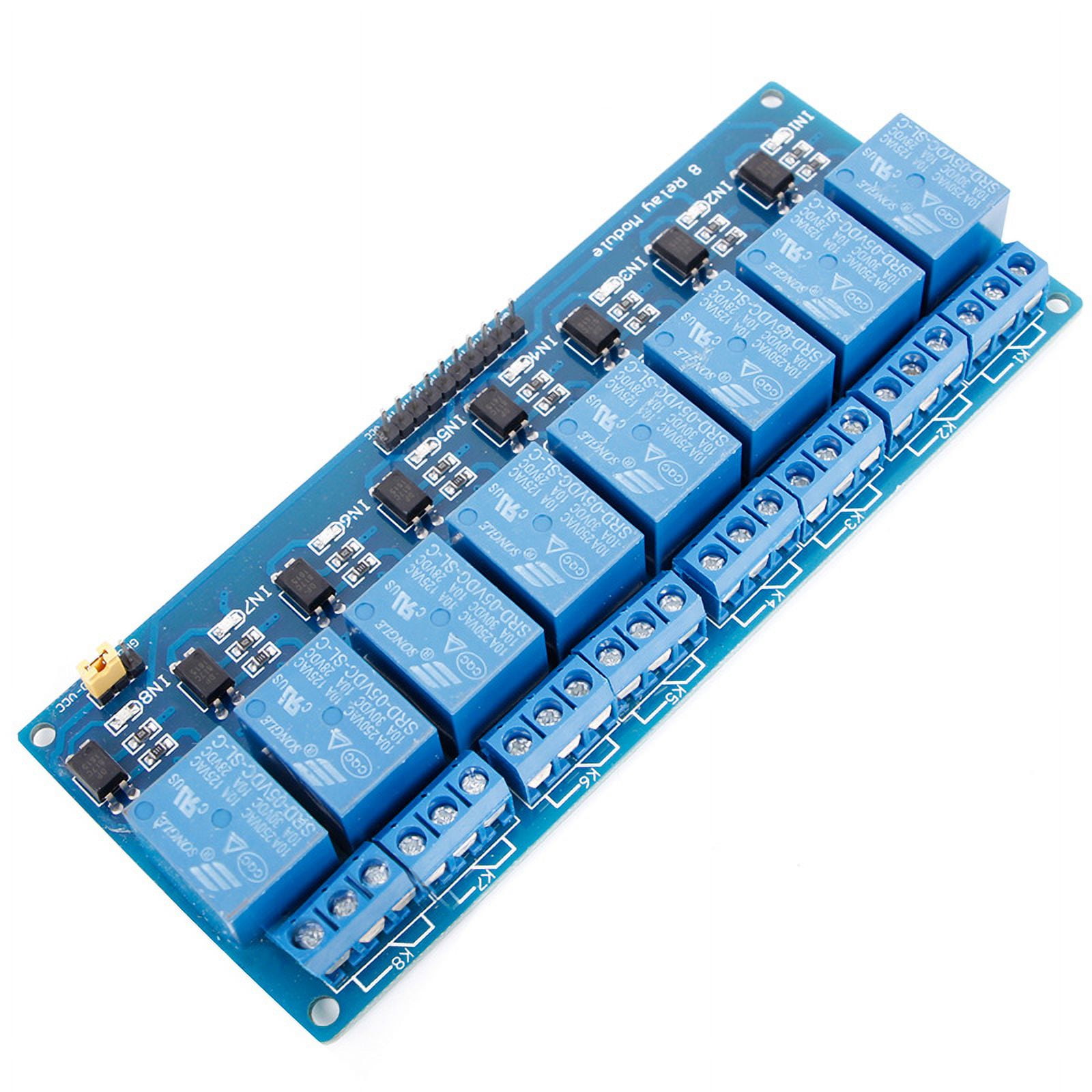 YIEMEEN 5V Relay 8 Channel Shield Module Board Optocoupler module for ...