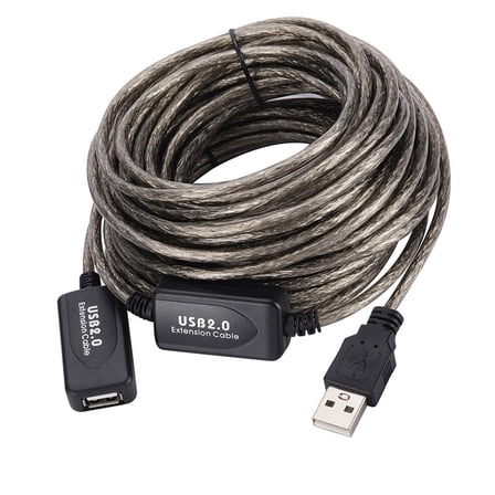 YIEMEEN 5m-30m Long USB Extension Cord Multilayer Shielding USB 2.0 Data Cable Line