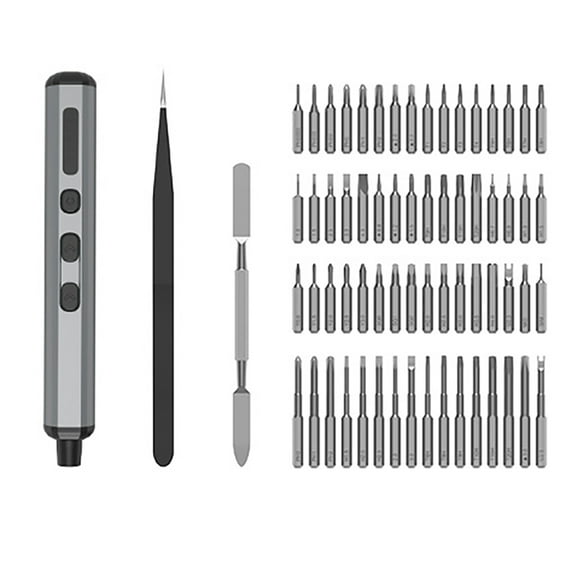 YIEMEEN 68 in 1 Electric Screwdriver Adjustable 3.7V USB C Rechargeable Removable Replaceable Power Tool with LED Light