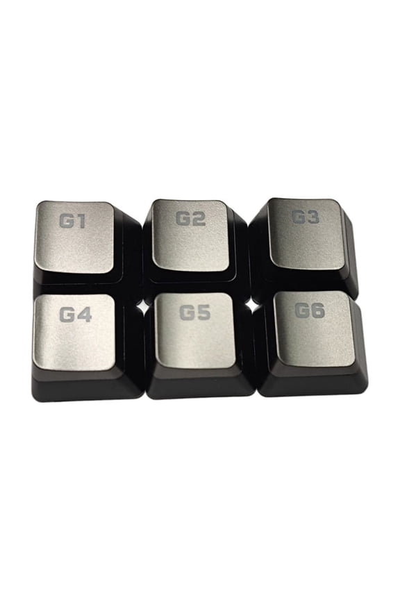YIEMEEN 6PCS ABS Macro Keycap for CorsairK95 K100 RGB Keyboard DIY Best for Gamer