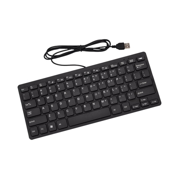 YIEMEEN 72 Key USB Corded Computer Keyboard Mini and Quiet Keys For Office and Home