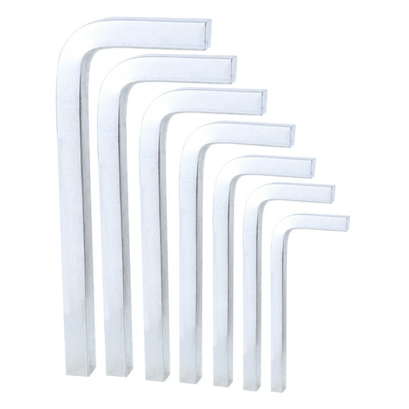 YIEMEEN 7Pcs L Shape Square Head Key Wrench Screwdriver Set 3-10mm Hard Chromium Vanadium Steel For Tighten Square Screws