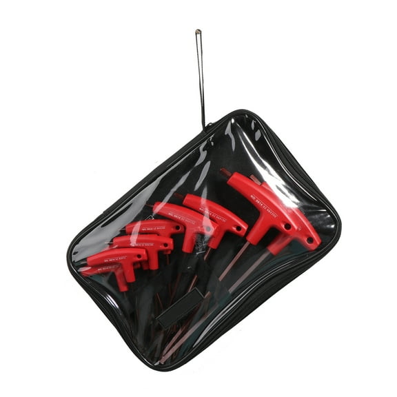 YIEMEEN 9x Metric T-Handle Allen Wrench Set Practical Long Arm Ball End Hex for Key Wrench Set Repair Tool for Rapid Maintenance
