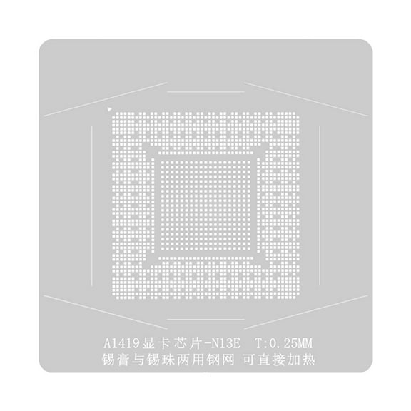 YIEMEEN AMD GPU A1419 A13E SRLG4 BGA Reballing Stencil Kit Graphics Chip GPU Paste