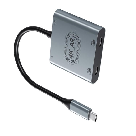 YIEMEEN AR Glasses Type C Hub With PD100W Fast Charging 4K 60Hz Output Data Transfer Aluminum Adapter For Gaming Devices