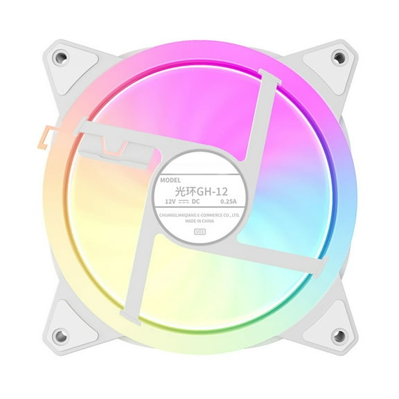 YIEMEEN ARGB 120mm Computer Case Fan With 2 Light Effect PWM Temperature Control