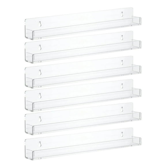 YIEMEEN Acrylic Wall Rack Display Shelf Wall Hanging Organizer Kitchen Storage Rack