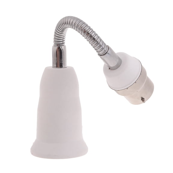 YIEMEEN Adjustable B22 to E27 Extended Light Holder Stand Lamp Bulb Socket Extender Adapter Light Bulb Sockets Converter