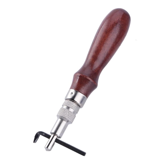 YIEMEEN Adjustable Leather Edge Stitching Groover Leathercraft Groove Gouge Working Tool