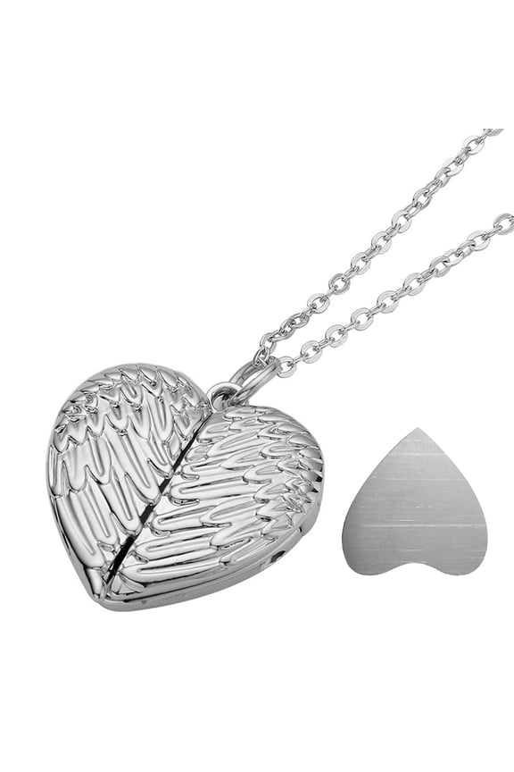 YIEMEEN Angel Wing Shape Pendant Hot Transfer Printing Heart Sublimation Custom Photo Printable Necklaces Ornament Gifts