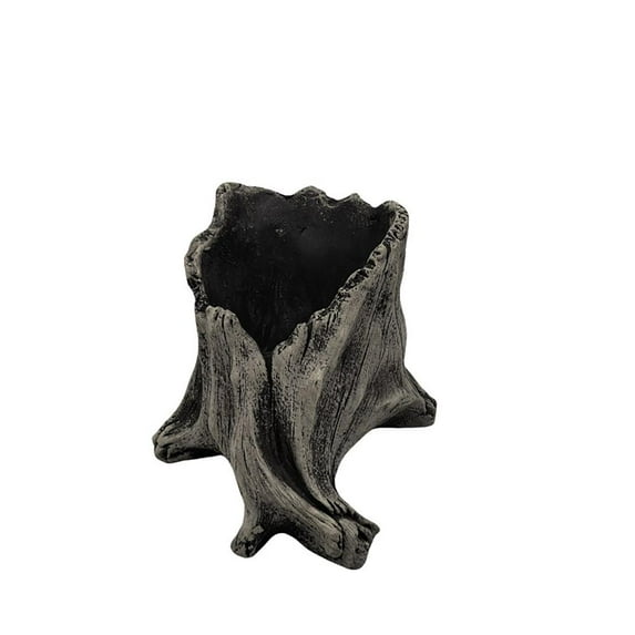 YIEMEEN Artificial Driftwood Planter Sculpture Resin Succulents Flower Pots Imitation Stumps Flower Pots Cement Rustics for Strawberry Small Plant Home Decorations