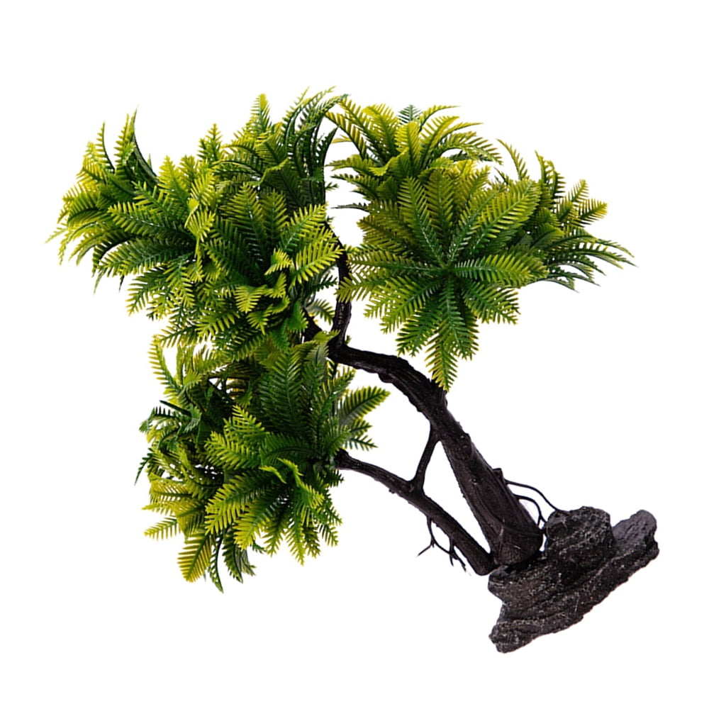 Fake Tree Tank YIEMEEN Artificial Palms Tree Fishes Tanks Decoration Underwater Plant ...