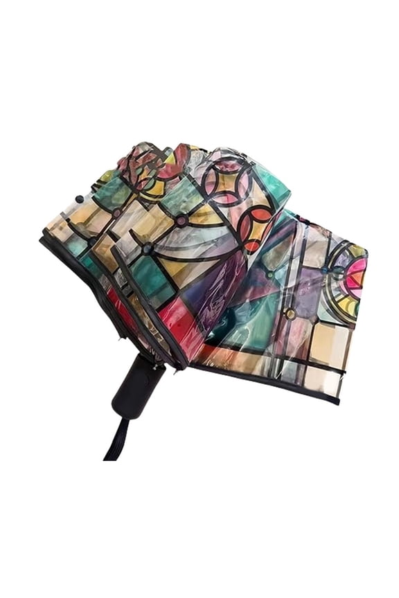 YIEMEEN Automatic Clear Bubble Umbrella Rain Umbrella Church Glass Umbrella for Wedding