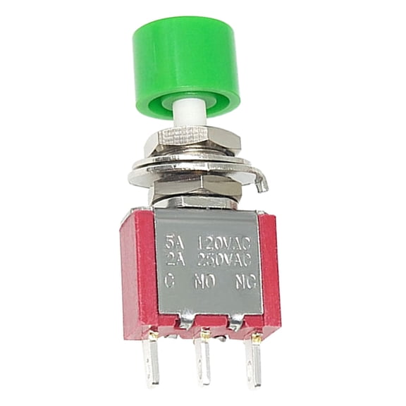 YIEMEEN Automatic Reset Pushbutton Switches PS102 3Pin 6Pin 5A 120VAC Durability