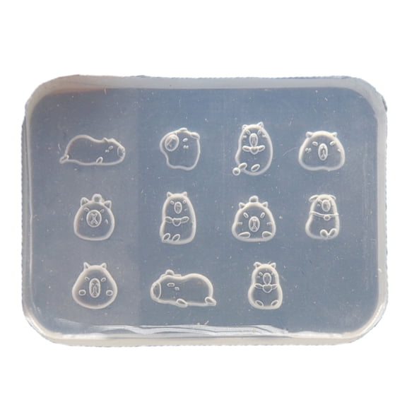 YIEMEEN Baking Molds Capybara Shaped Resins Molds for Making Candy Muffins Mousses Chocolate Cookie Baking Fondant Decorations