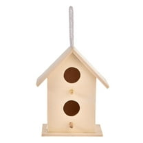 YIEMEEN Bluebirds House Wooden Birdhouse with Perch Hanging Bird Nest for Small Bird