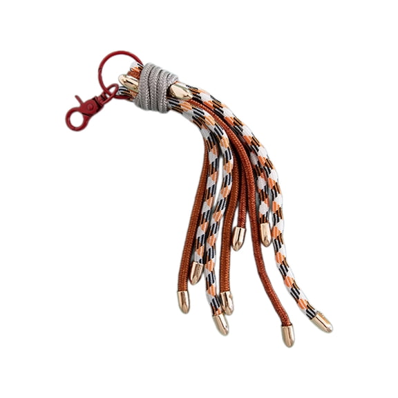 YIEMEEN Braided Cord Keychain Bag Rope Pendant Handmade Key Holder Fringe Key Accessory