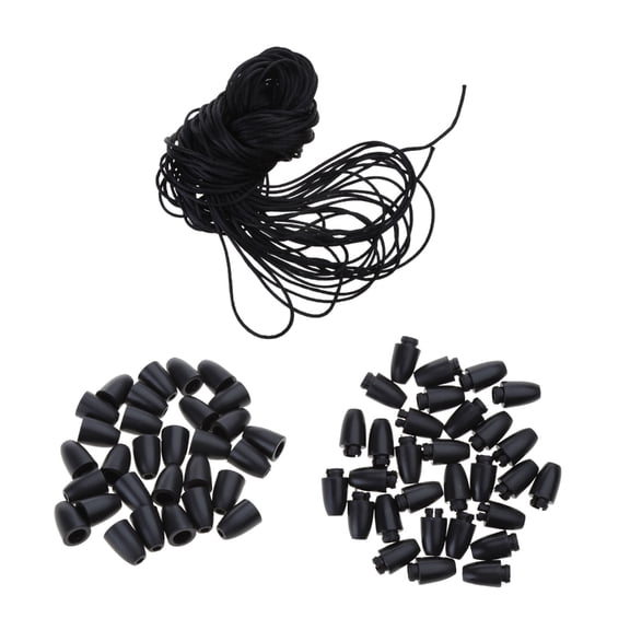 YIEMEEN Breakaway Clasps Bead Barrels Connectors Safety Breakaway Clasps Plastic Necklace Clasp with Nylon Lanyard Easy to Use