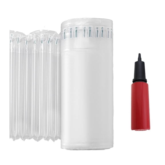 YIEMEEN Bubble Cushioning Wrap Roll Air Column Bag With Hand Pump For Glassware Storage