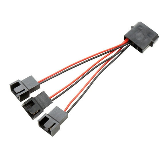YIEMEEN Cable Adaptor 4 Pin Molex To Small 4Pin Power Splitter Adapter Extension Cable for Hard disk Cooling Fan CDROM 12.5CM