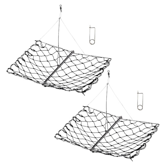 YIEMEEN Castable Crabbing Net Square Castable Crabs Trap Fish Net for Efficient Crabbing