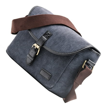 YIEMEEN Casual Campus Style Camera Bag for DSLR Camera Shoulder Bag PU+Canvas Pouches