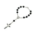 thumbnail image 1 of YIEMEEN Catholic Black Glass Beads for Cross Rosary Bracelet Religious Jesus Jewelry All-match for Church Prayer Gathering, 1 of 7