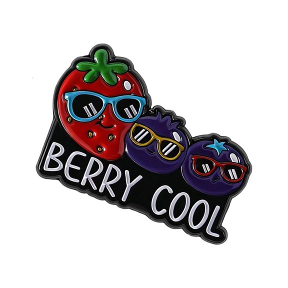 YIEMEEN Cheerful Cartoon Fruit Creature Alloy Lapel Pins Compact Fashion Gift Collection
