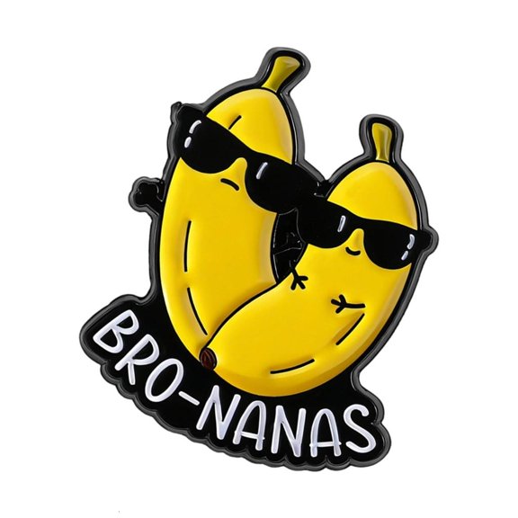 YIEMEEN Cheerful Cartoon Fruit Creature Alloy Lapel Pins Compact Fashion Gift Collection