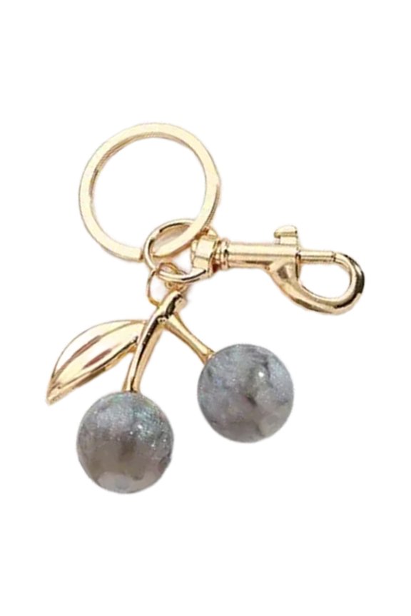 YIEMEEN Cherry Key Pendant Alloy Resin Texture Present for Girls Woman Fashion Lover