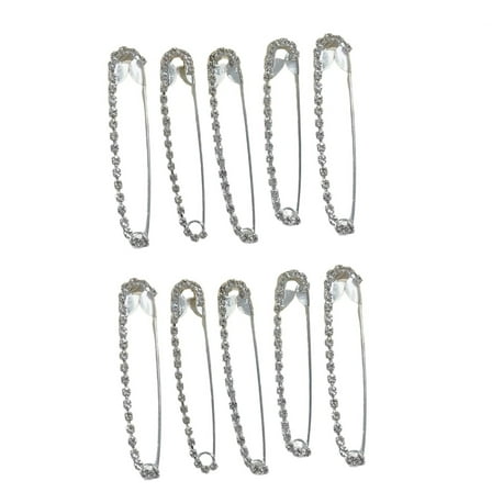 YIEMEEN Chic Rhinestones Safety Pins Versatile Dress Clip Accessory For Ladies' Fashion