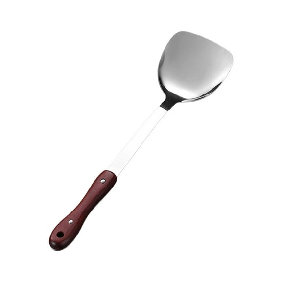 YIEMEEN Chinese Style Spatula /Ladle Kitchen Spoon for Cooking Metal Wok Tool
