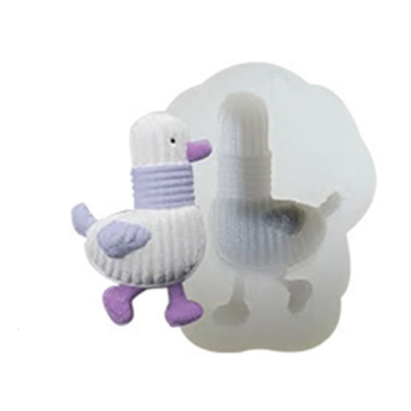 YIEMEEN Chocolate Candy Sugar Craft Gum Paste Mold Cake Decorating Tools Family Art Silicone Soap Mold Round Duck Shape Kitchen