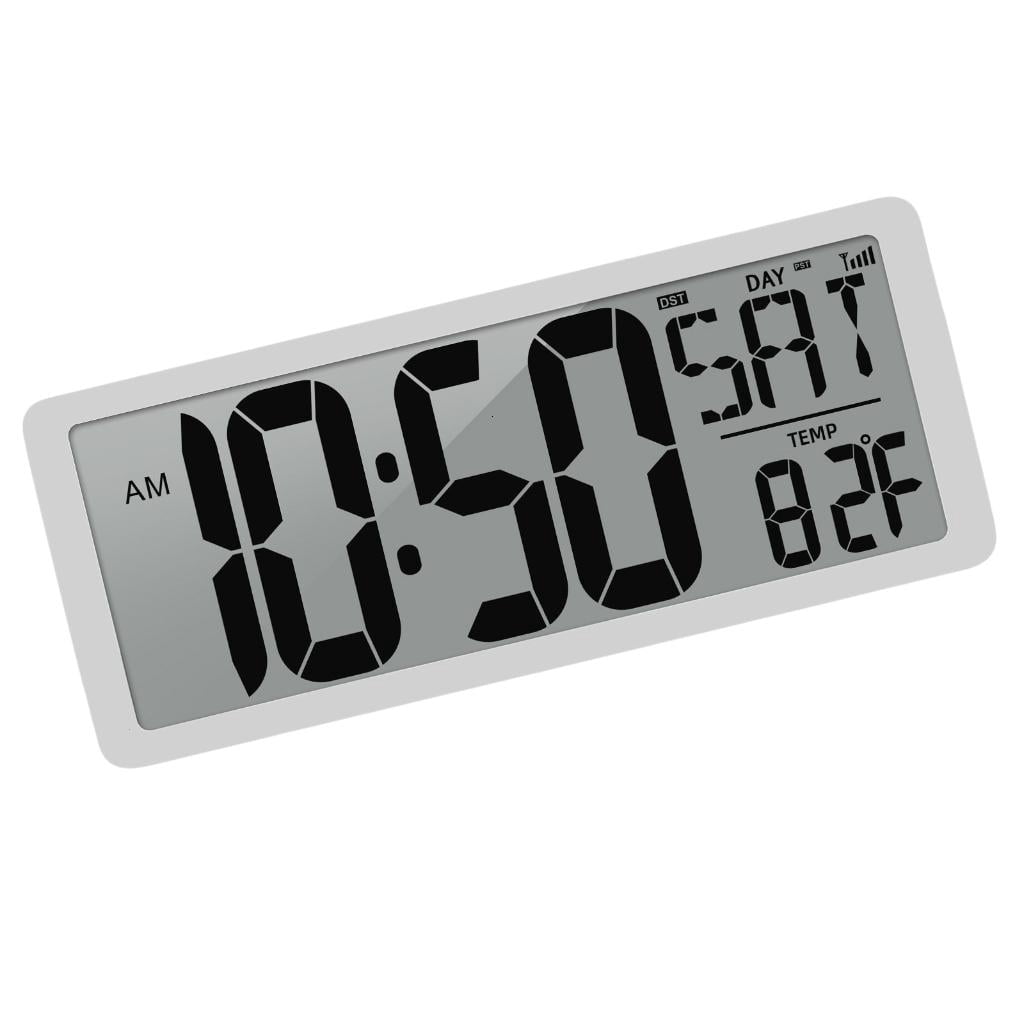 YIEMEEN Clear Display 14'' Digital Wall Clock Features Big Numbers ...
