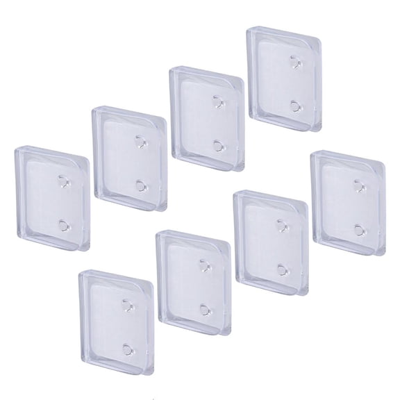 YIEMEEN Clear Shower Curtain Clips 2/4/8Pcs Guard Holder Adhesive Windproof Clamp