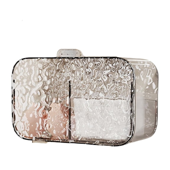 YIEMEEN Clear View Wall Mounted Cotton Pad Storage Organizers Holder For Bedroom Or Bath