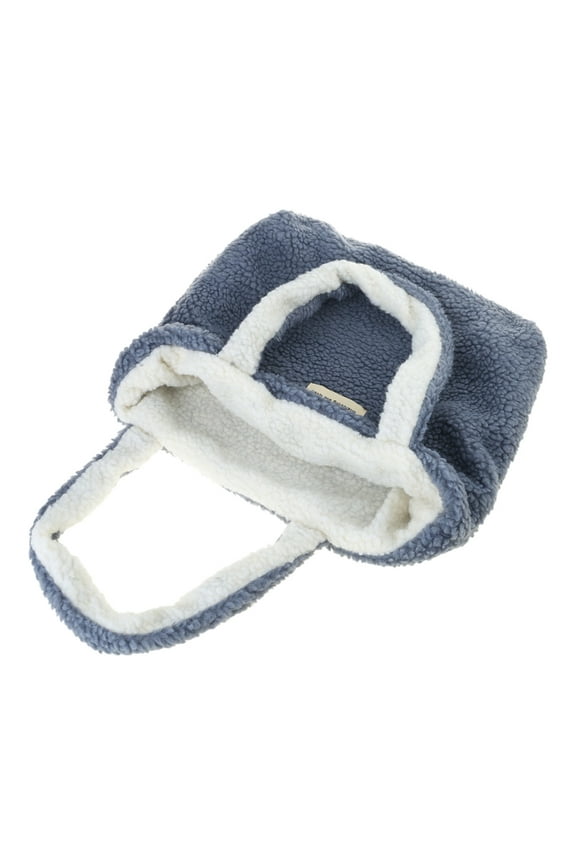 YIEMEEN Comfortable Imitation Lamb Wool Handbag Large Capacity Autumn Winter Storage Bag and Fashionable Look for Women