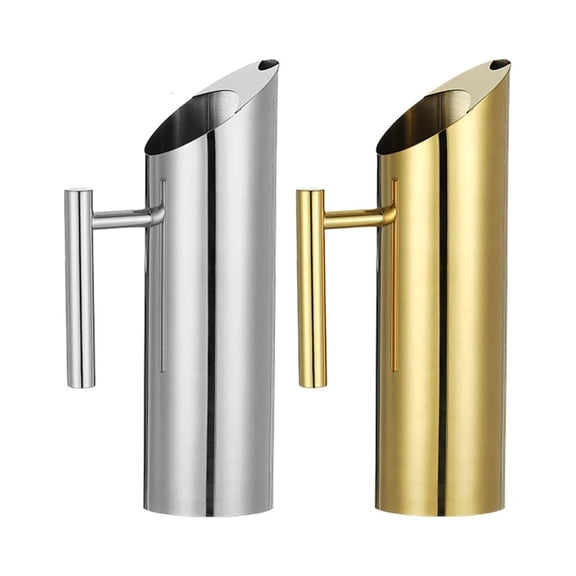 YIEMEEN Commercial Grade Nonrust Steel Water Jugs Wide Mouths Designs Durable Rustproof Construction Perfect For Restaurants Or Family