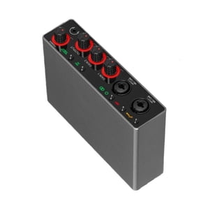 YIEMEEN Compactly Design USB Audios Interfaces For Mobile Recording Podcast Setup 48VPhantom Power Supply Metal Construction