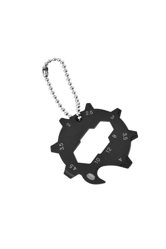 YIEMEEN Compacts 11 Function Gear Shape Keychain Tool For Hiking And Daily Use