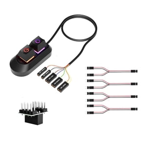 YIEMEEN Computer Power Switches Reset Button with Universal Adapter Splitter Cable