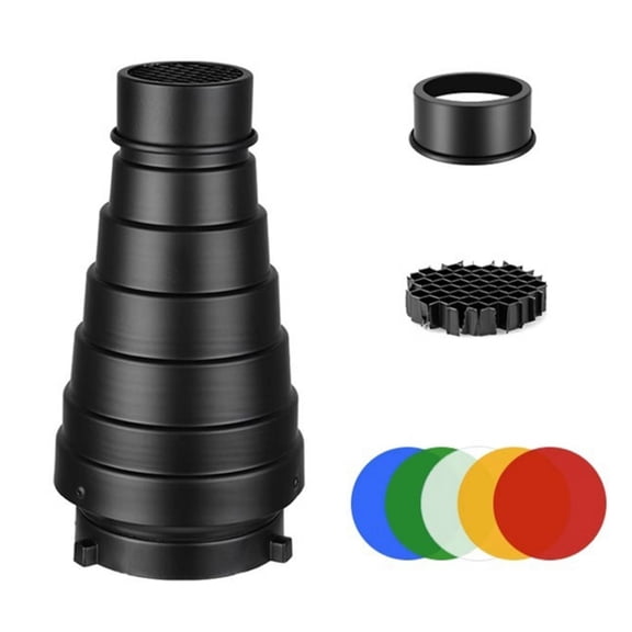 YIEMEEN Conical Snoot Kit Enhances Light Control for Creative Photographers Enthusiasts