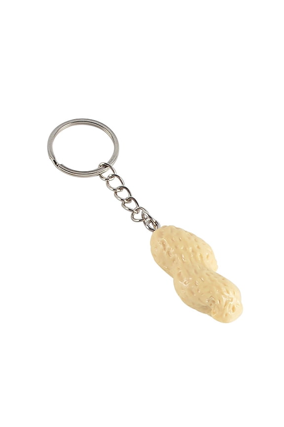 YIEMEEN Creative Peanut Shape Keyring Bag Pendant Unique Trinket Key Jewelry for Daily