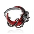 thumbnail image 1 of YIEMEEN Crescent and Rose Open Adjustable Ring Statement Jewelry for Special Occasions, 1 of 10