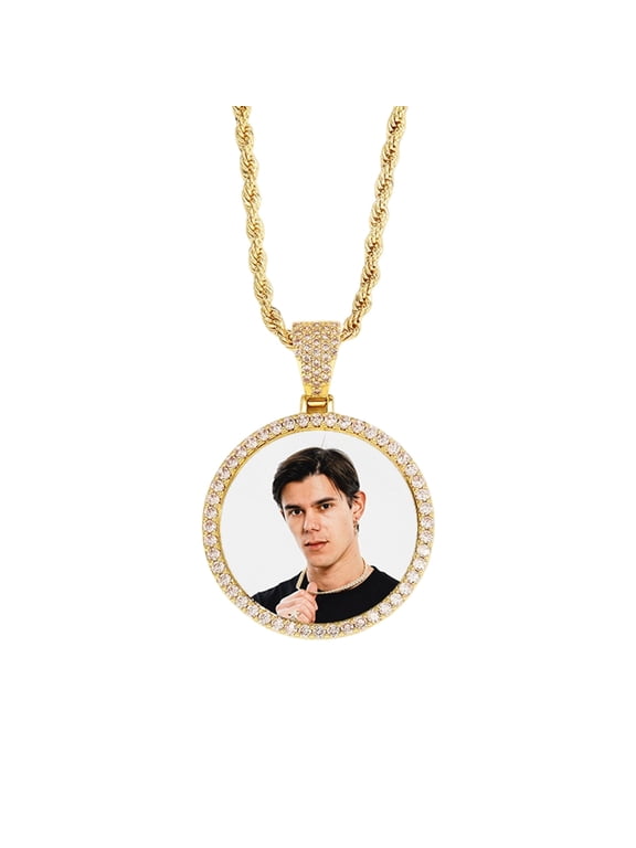 YIEMEEN Custom Photo Necklace Made from Copper Material for Cherished Keepsakes
