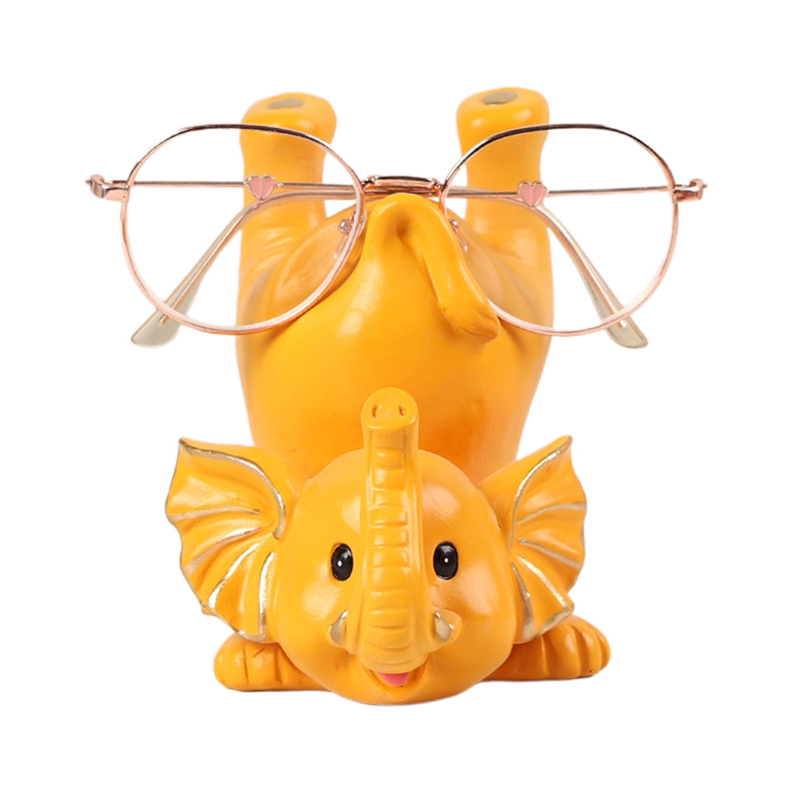RockTrend Black Bear Shape Resin Eyeglasses Holder – Cute Animal Desktop Stand For Sunglasses & Spectacles