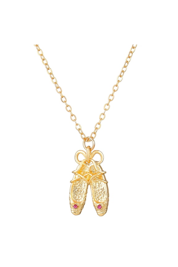 YIEMEEN Delicate Ballet Shoe Necklace Adjustable Chain Dancer Choker Necklace Fashionable Neck Jewelry Suitable for Daily Party